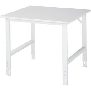 RAU, RAU höhenverstellbarer Werktisch Serie TOM, HxBxT 760-1.080 x 1.000 x 1.000 mm, Arbeitsplatte Melamin-Belag