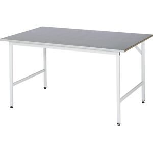 RAU, RAU höhenverstellbarer Werktisch Serie JERRY, HxBxT 800-850 x 1.500 x 1.000 mm, Arbeitsplatte Stahlblech-Belag