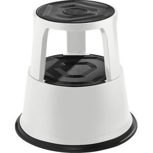 Rollhocker aus stabilem Stahlblech, Tragfähigkeit 150 kg, Höhe belastet 420 mm, lichtgrau, ab 10 Stk eurokraft pro