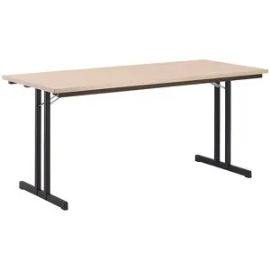 undefined, Klapptisch TR, B 1600 x T 700 x H 720 mm, Ahorn-Dekor/schwarz