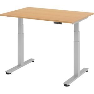 Hammerbacher, Hammerbacher Sitz-Stehschreibtisch XDSM Buche 1.200 x 800 x 635 mm