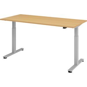 LIVIQUE, Schreibtisch Office Braun Holz 180 cm - Farbe: Buche Dekor - Material: Holzwerkstoff - Schreibtisch