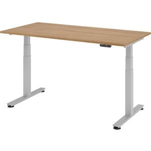 Hammerbacher, Hammerbacher Sitz-Stehschreibtisch XDSM Nussbaum 1.600 x 800 x 635 mm