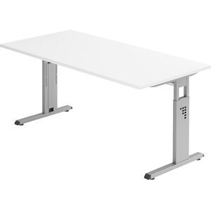 LIVIQUE, Schreibtisch Office Weiss Holz 160 cm - Material: Holzwerkstoff - Schreibtisch