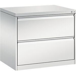 Hängeregistraturschrank ACURADO, 2-bahnig, 2 Schübe, lichtgrau C+P