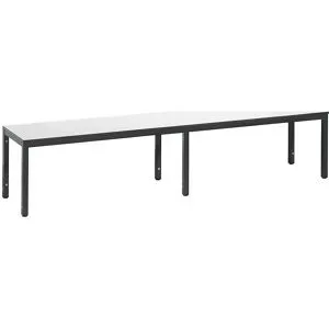 C+P, C+P Umkleidesitzbank Basic Plus, Länge 1.960 mm, schwarzgrau/weiss