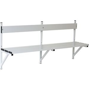 Sypro, Wandbank, Alu/Edelstahl, L 2000 mm