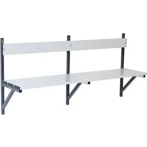 Sypro, Wandbank, Alu, L 1500 mm, anthrazit (RAL 7016)