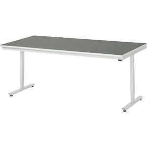 RAU, RAU elektrisch höhenverstellbarer Werktisch Serie adlatus 150, HxBxT 720-1.120 x 2.000 x 1.000 mm, Arbeitsplatte Universal-/Linoleum-Belag