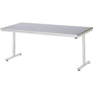 RAU, RAU elektrisch höhenverstellbarer Werktisch Serie adlatus 150, HxBxT 720-1.120 x 2.000 x 1.000 mm, Arbeitsplatte Stahlblech-Belag