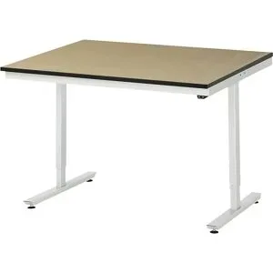RAU, RAU elektrisch höhenverstellbarer Werktisch Serie adlatus 150, HxBxT 720-1.120 x 1.250 x 1.000 mm, MDF Arbeitsplatte