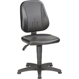 bimos, Arbeitsdrehstuhl 9650, Kunstleder, Gleiter, schwarz