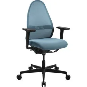 Bürostuhl SOFT SITNESS ART, Synchronmechanik, mit Armlehnen, blau Topstar