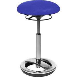 Bürohocker SITNESS HIGH BOB, Sitzhöhe 490 - 700 mm, Bezug blau Topstar