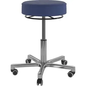 kaiserkraft, kaiserkraft Hocker UNI, Sitz aus Kunstleder, Bezug atollblau
