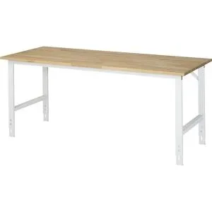 RAU, RAU Arbeitstisch, Buche-Platte, B 2000 x T 800 x H 760-1080 mm