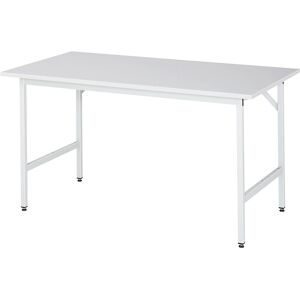 RAU, RAU höhenverstellbarer Werktisch Serie JERRY, HxBxT 800-850 x 1.500 x 800 mm, Arbeitsplatte Melamin-Belag