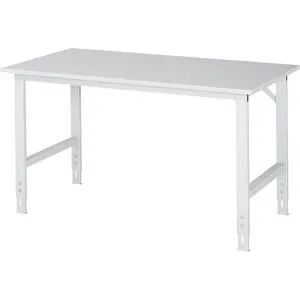 RAU, Arbeitstisch, Melamin-Platte, B 1500 x T 800 x H 760-1080 mm