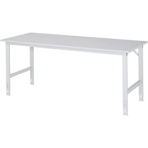 RAU, RAU höhenverstellbarer Werktisch Serie TOM, HxBxT 760-1.080 x 2.000 x 800 mm, Arbeitsplatte Melamin-Belag