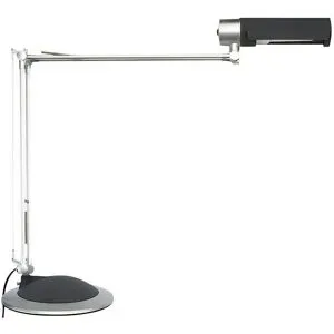 Maul, Maul MAULoffice 8215095 Schreibtischleuchte Energiesparlampe E27 20 W Silber, Schwarz