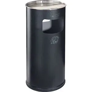 VAR, VAR® Ascher-Abfall-Kombination, Standmodell, 37,4 Liter, antik-silber