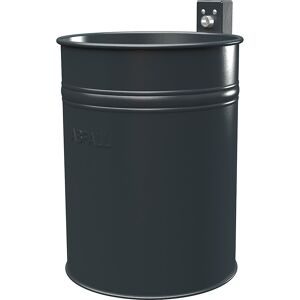 kaiserkraft Outdoor-Abfallbehälter, Volumen 35 l, HxØ 430 x 330 mm, anthrazit