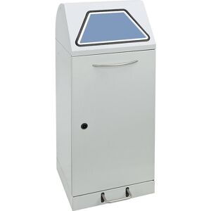 kaiserkraft Wertstoffsammler mit Pedal, mit Inneneimer, Volumen 75 l, lichtgrau