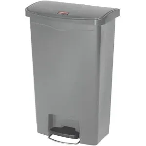 RUBBERMAID, Tretabfalleimer Slim Jim®, Kunststoff, Fassungsvermögen 50 Liter, grau