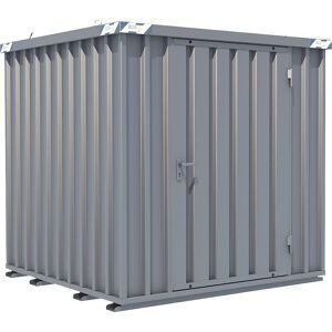 BOS®, BOS® Schnellbaucontainer, HxBxT 2.100 x 2.100 x 2.100 mm, Tür stirnseitig, 1-flügelig