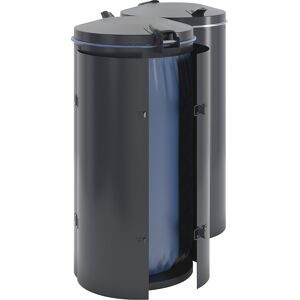 VAR, VAR® Wertstoffsammler, 120 Liter, Doppelflügeltür, anthrazit