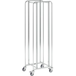 KONGAMEK, Tablett- und Kistenwagen KM167, LxBxH 470 x 585 x 1880 mm, 4 Lenkrollen, 2 mit Stopp, ab 5 Stk Kongamek