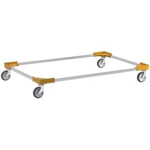kaiserkraft, kaiserkraft Profi-Fahrgestell, Hybrid, für Euroformat 1200 x 800 mm, gelb, ab 20 Stk