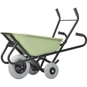 Matador, Profi-Max Plus Schubkarre, aus Stahl, 90 l, HDPE-Mulde grün, pannensichere Bereifung MATADOR
