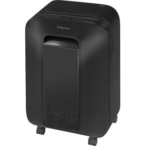 Fellowes, Aktenvernichter Fellowes® Microshred LX 201, Mikropartikelschnitt 2 x 12 mm, P-5, 22 l, 12 Blatt Schnittleistung, mit Rollen, schwarz