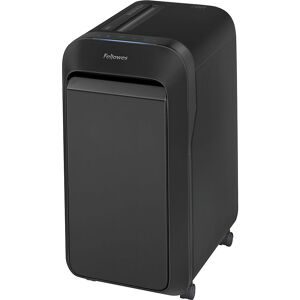 Fellowes, Aktenvernichter Fellowes® Microshred LX 221, Mikropartikelschnitt 2 x 12 mm, P-5, 30 l, 20 Blatt Schnittleistung, mit Rollen, schwarz