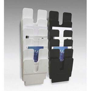 Wandprospektständer, 6 x DIN A4 Hochformat, VE 3 Stk, weiß DURABLE