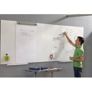 Rocada, Rocada wandmontierbare magnetische rahmenlose Whiteboardfolie lackierter Stahl 75 x 115 cm