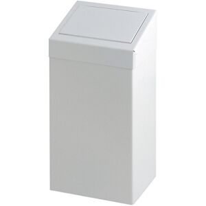 Vepa Bins, Vepa Bins Metall Abfalleimer 34 x 26 x 70 cm Weiß