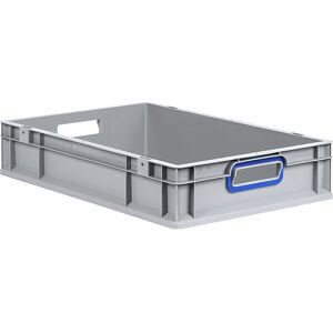 Allit Eurobox, mit blauen Grifföffnungen, HxBxT 120 x 600 x 400 mm, 23 Liter