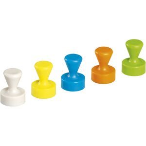 Maul, Maul Neodym Magnet (Ø x H) 12 mm x 16 mm Kegel Weiß, Gelb, Blau, Grün, Orange 10 St. 6168599