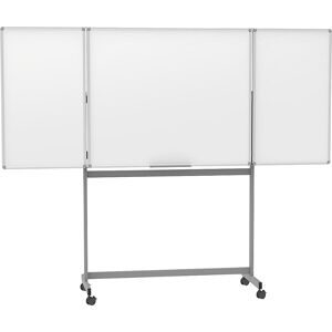 Maul, Mobile Whiteboard-Klapptafel MAULstandard, weiss kunststoffbeschichtet, magnethaftend, 2 Flügel, B 1500 x H 1000 mm