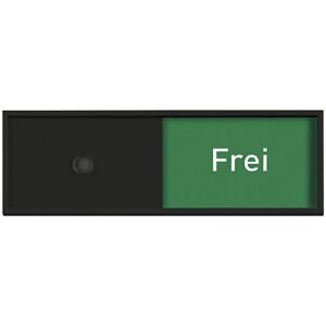 Moedel Leit- und Orientierungssysteme, Schiebeschild Frei-Belegt für Türschild Lyon, selbstklebend, B 150 x H 50 mm, schwarz