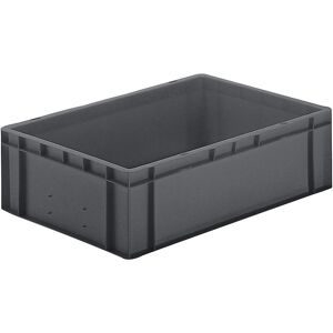 LA-KA-PE, LA-KA-PE Eurobox, grau PP, L600xB400xH175mm, Seitenwände geschlossen