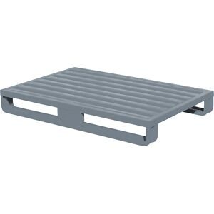 Stahlblechpalette, mit breiten Kufen, LxBxH 1200 x 800 x 160 mm, ab 10 Stk ratioform economy