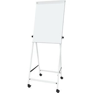 Maul, Flipchart MAUL office, Tafel B 70 x H 100 mm, inkl. Ablageschale, stufenlos höhenverstellbar, Vierbein, feststellbare Doppelrollen, weiss