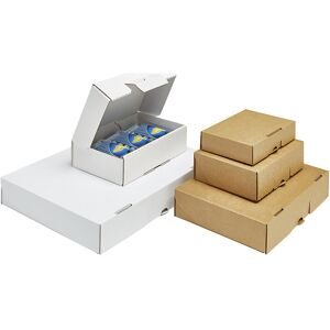 ratioform, Klappschachtel, mit Steckverschluss, Innenmaße 138 x 90 x 29 mm, weiß, VE 50 Stk, ab 10 VE ratioform