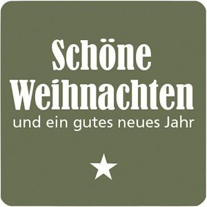 ratioform, Geschenketiketten, Schöne Weihnachten, Stern, grün, VE 500 Stk, LxB 35 x 35 mm, ab 2 VE ratioform