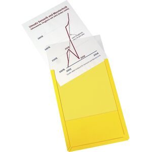 EICHNER, Magnet-Sichttasche DIN A4, hoch, gelb, 10 Stk/VE