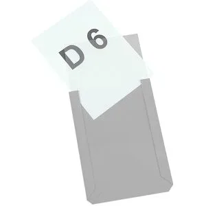 EICHNER, Magnet-Sichttaschen, DIN A6 hoch, transparent, 10 Stück
