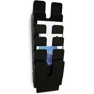 DURABLE, DURABLE Wandprospekthalter FlexiPlus A4 Schwarz 6 Stück